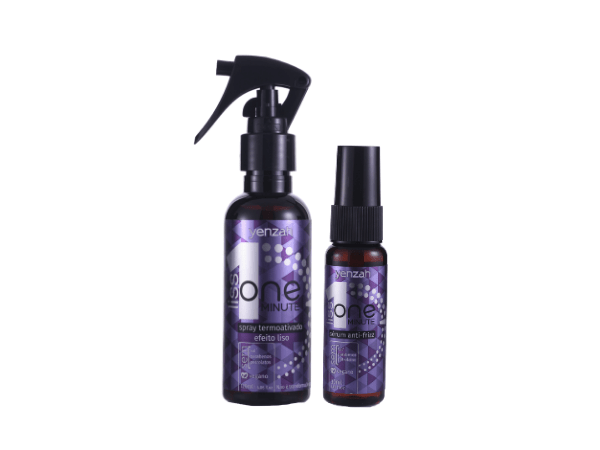 Kit Yenzah One Minute Liss com spray termoativado e sérum Menor preço em Kit Yenzah One Minute Liss com spray termoativado e sérum