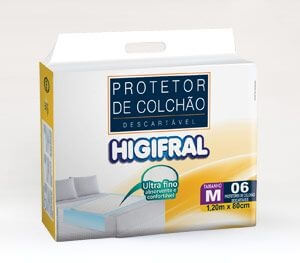 Lençol Protetor Colchão Descart. Grande 1,5mx80cm Higifral Menor preço em Lençol Protetor Colchão Descart. Grande 1,5mx80cm Higifral