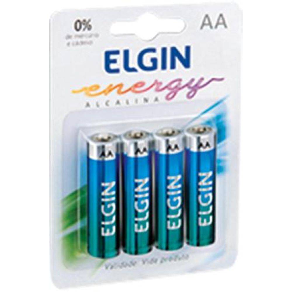 Pilha Aa Alcalina Elgin com 4 é boa?