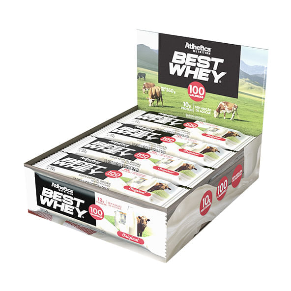 Best Whey Bar Atlhetica Original 12x30g Menor preço em Best Whey Bar Atlhetica Original 12x30g