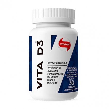 Vitamina D Vitafor 30 cápsulas 500mg