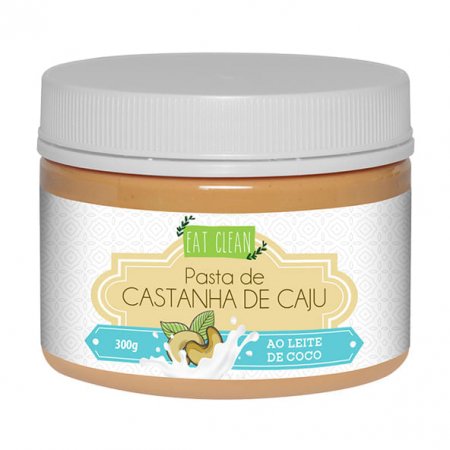 Pasta Castanha de Caju Leite de Coco Eat Clean 300g