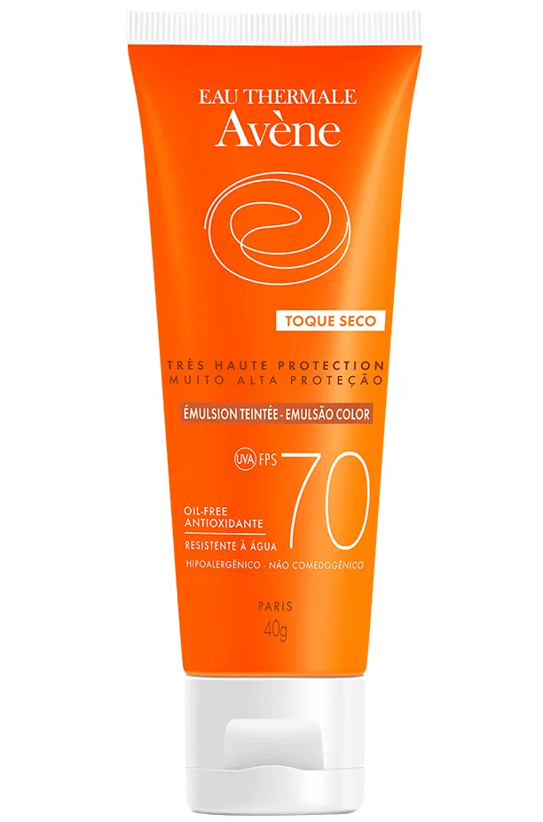 Protetor Solar Avene Toque Seco com Cor FPS 70 40g Menor preço em Protetor Solar Avene Toque Seco com Cor FPS 70 40g