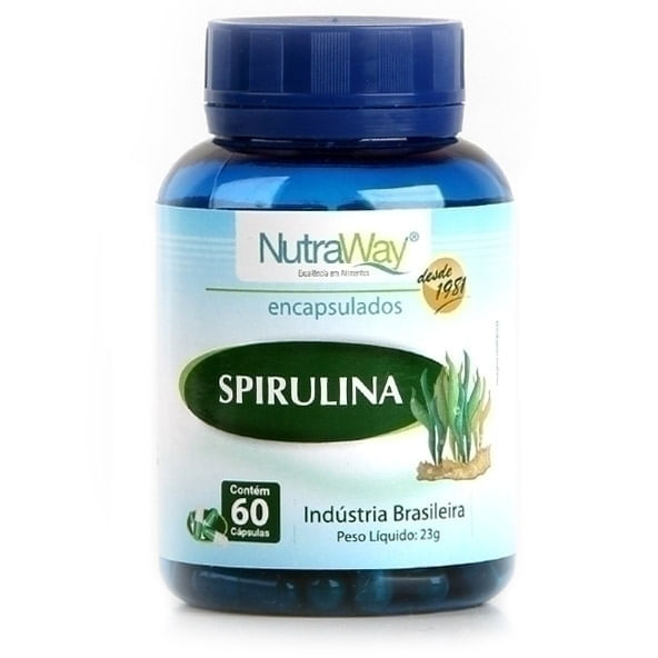 Spirulina Nutraway 60 cápsulas Menor preço em Spirulina Nutraway 60 cápsulas