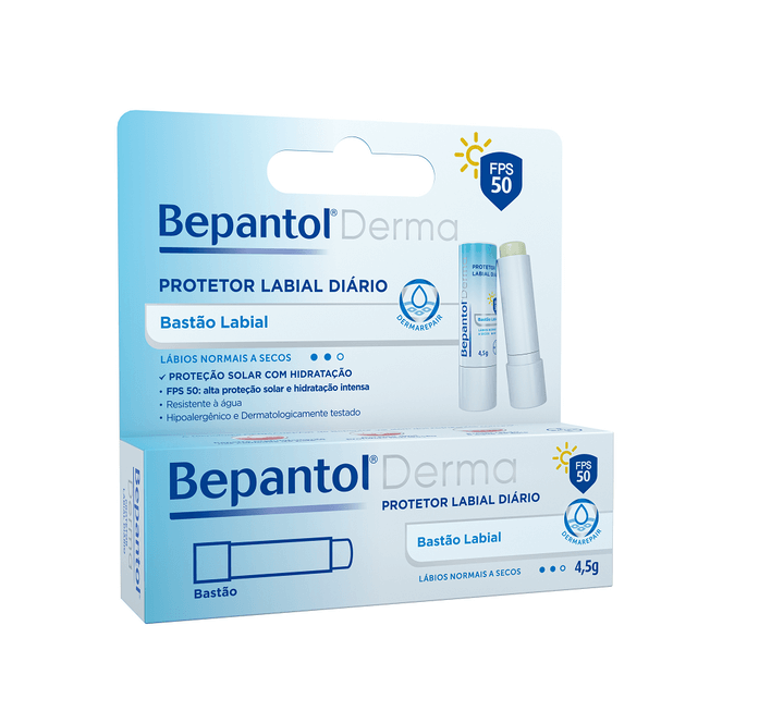 Protetor Labial Bepantol Derma FPS 50 Menor preço em Protetor Labial Bepantol Derma FPS 50