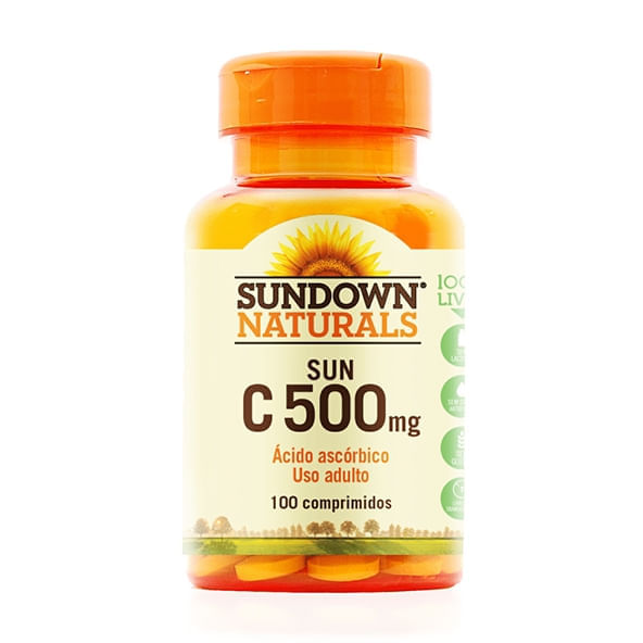 Sundown Vitamina C-500mg 100 comprimidos Menor preço em Sundown Vitamina C-500mg 100 comprimidos