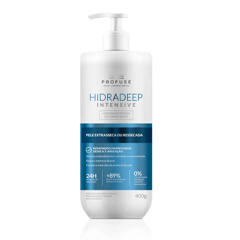 Hidratante Profuse Hidradeep Intensive 400g Menor preço em Hidratante Profuse Hidradeep Intensive 400g