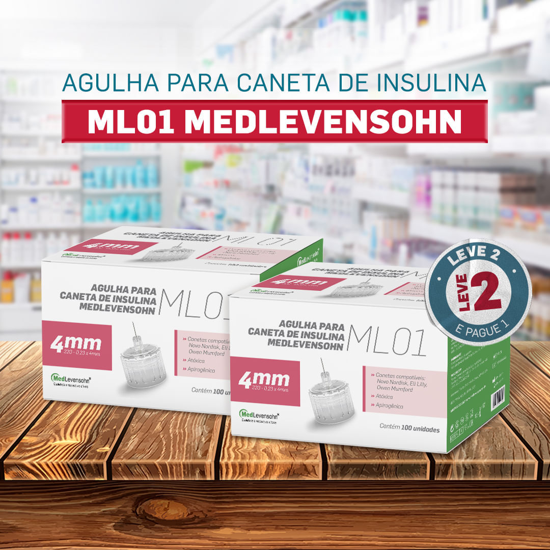 Pague 1 Leve 2 Caixas com 100 unidades de Agulha 4mm para Caneta de Insulina Menor preço em Pague 1 Leve 2 Caixas com 100 unidades de Agulha 4mm para Caneta de Insulina