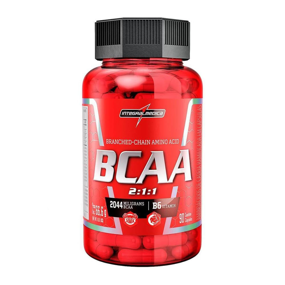 BCAA 2044MG 90 Cápsulas INTEGRALMEDICA Menor preço em BCAA 2044MG 90 Cápsulas INTEGRALMEDICA