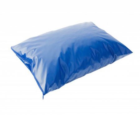 Capa Protetora em Courvin para Almofada Caixa de Ovo Azul com zíper Senior Care