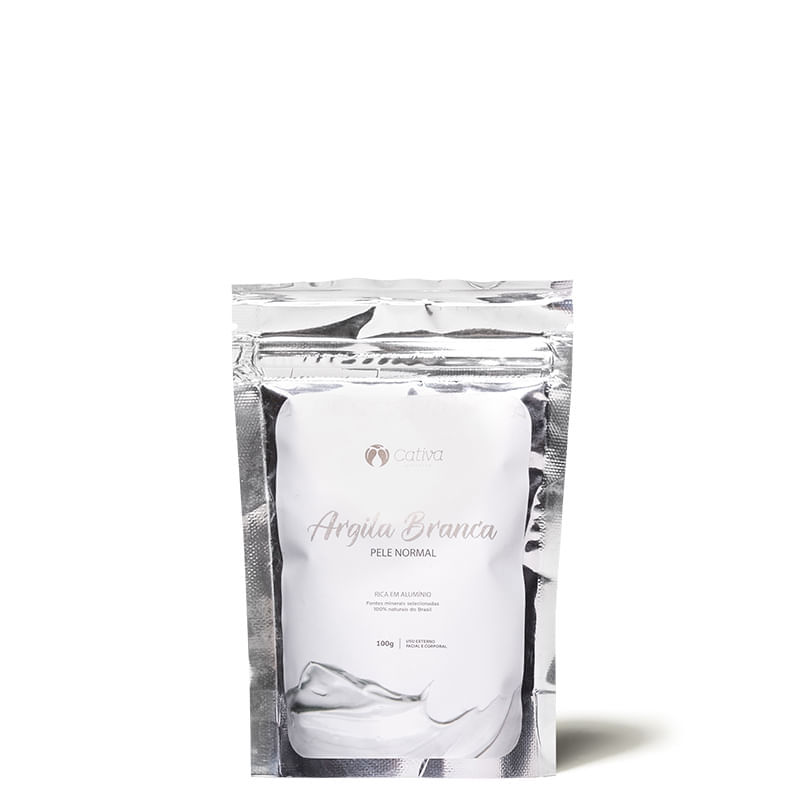 MÁSCARA ARGILA BRANCA CATIVA