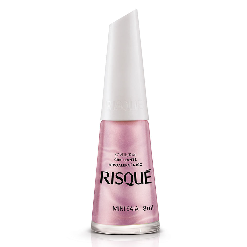Esmalte Risqué Rosas Cintilantes Mini Saia 8ml Menor preço em Esmalte Risqué Rosas Cintilantes Mini Saia 8ml
