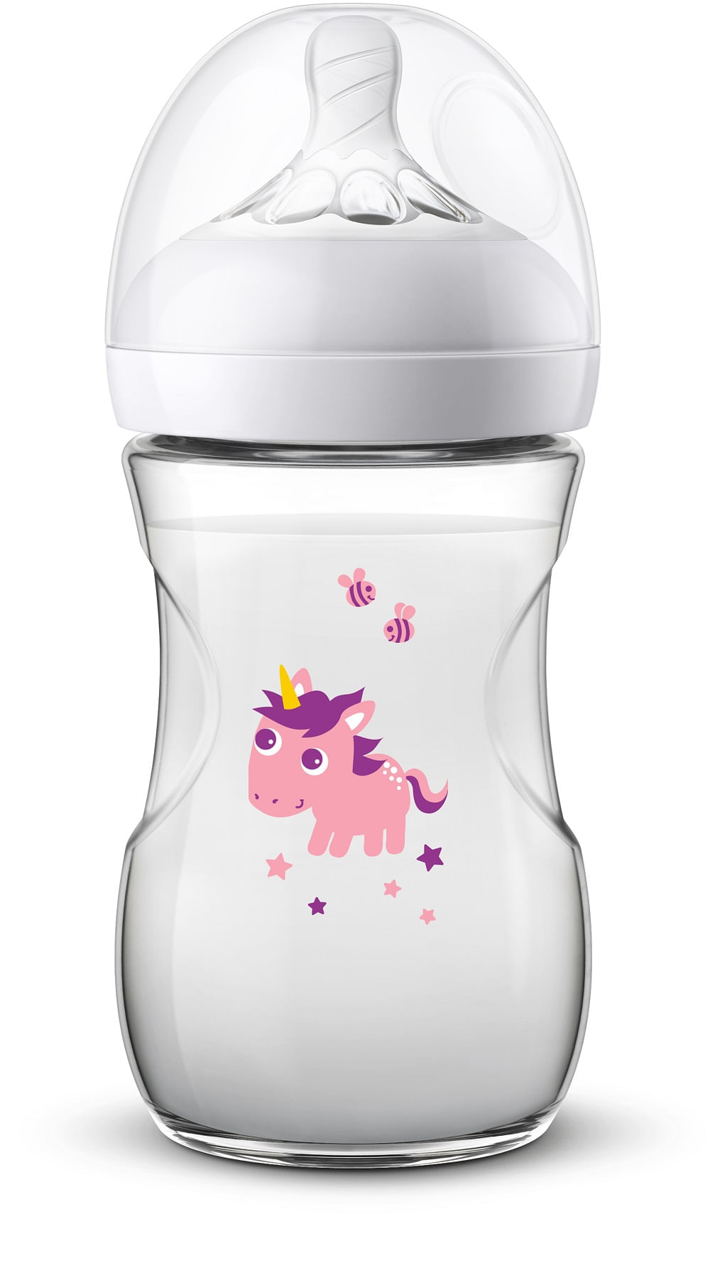 Mamadeira Linha Pétala Decorada Unicórnio 260ml Avent - SCF070/25 Menor preço em Mamadeira Linha Pétala Decorada Unicórnio 260ml Avent - SCF070/25