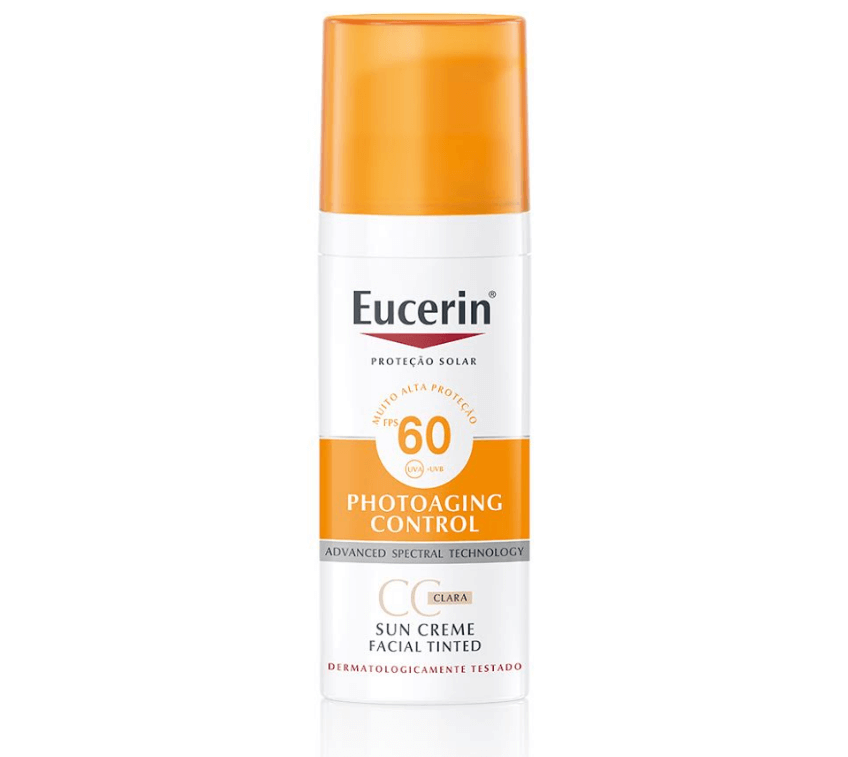 Eucerin Sun Creme CC Cream Tinted FPS 60 50g - 1 Clara Menor preço em Eucerin Sun Creme CC Cream Tinted FPS 60 50g - 1 Clara