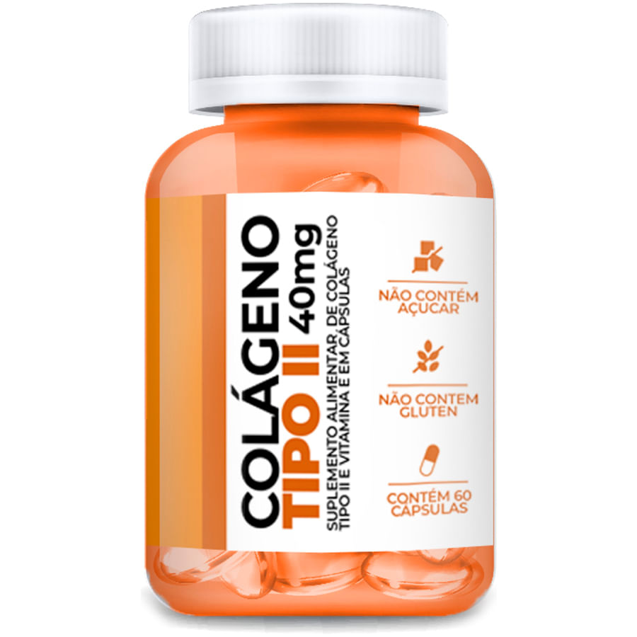 Colágeno Tipo 2 40mg com 60 Cápsulas Softgel Articulação Menor preço em Colágeno Tipo 2 40mg com 60 Cápsulas Softgel Articulação