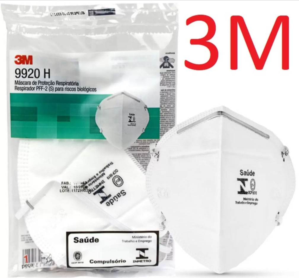 Máscara N95 PFF2 3M com 1 unidade Menor preço em Máscara N95 PFF2 3M com 1 unidade