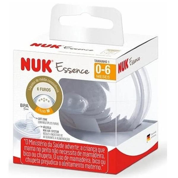 Bico de Silicone Essence Nuk S1 0-6 Meses Liquido Media Consistencia PA7010-1U Menor preço em Bico de Silicone Essence Nuk S1 0-6 Meses Liquido Media Consistencia PA7010-1U