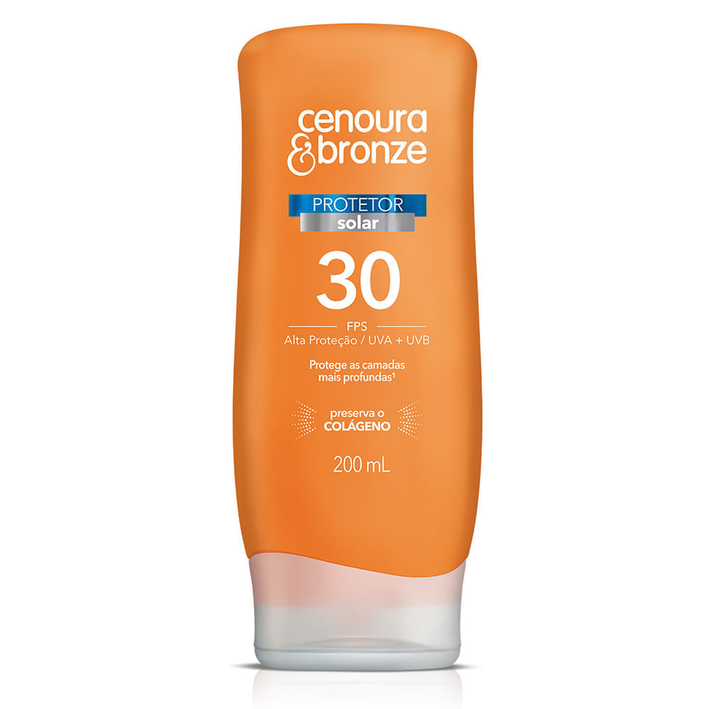 PROTETOR SOLAR FPS 30 CENOURA E BRONZE 200ML