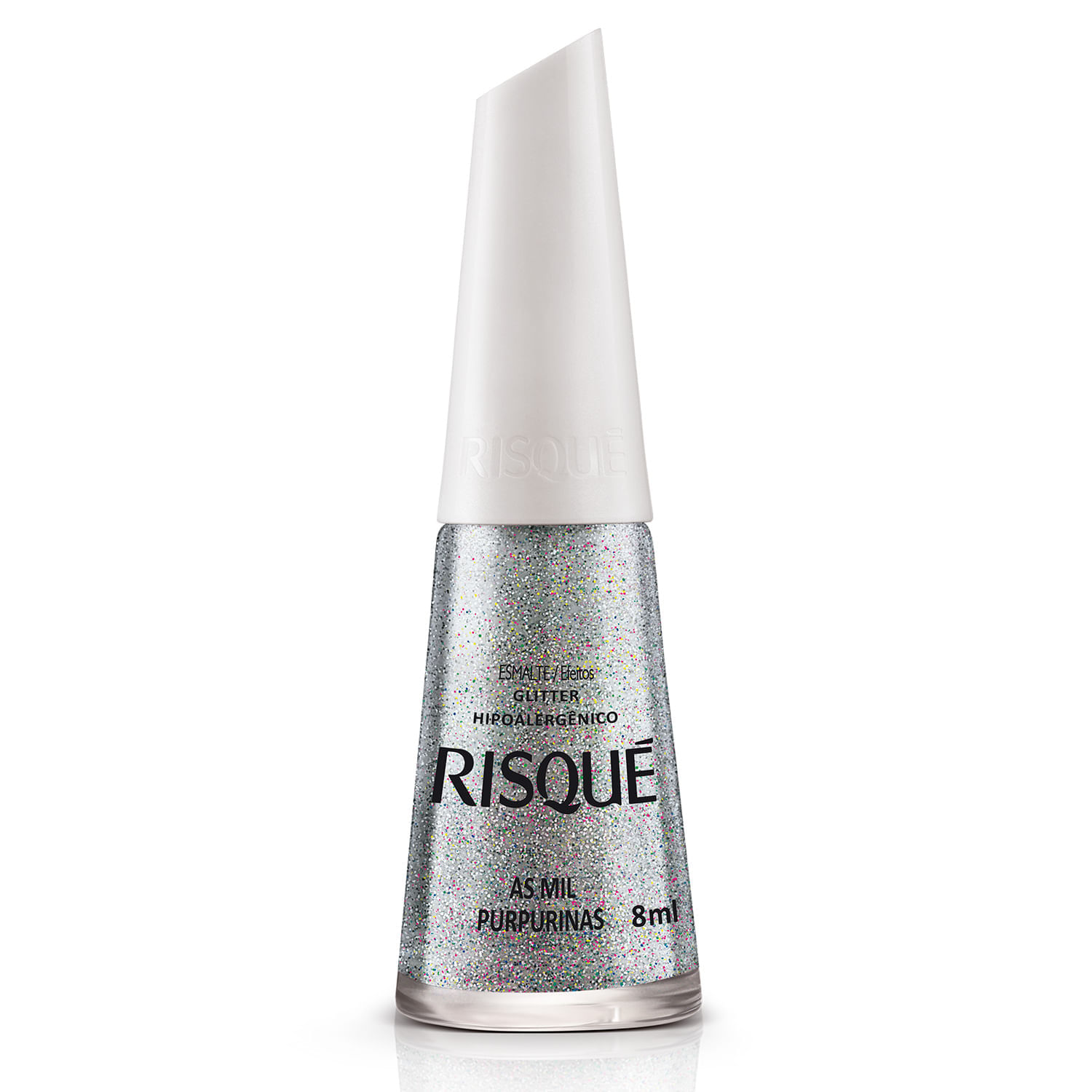 ESMALTE RISQUÉ EFEITOS GLITTER AS MIL PURPURINAS 8ML