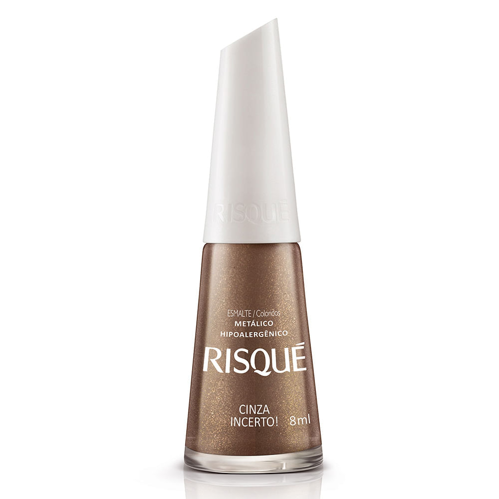 Esmalte Risqué Coloridos Metálicos Cinza Incerto 8ml Menor preço em Esmalte Risqué Coloridos Metálicos Cinza Incerto 8ml