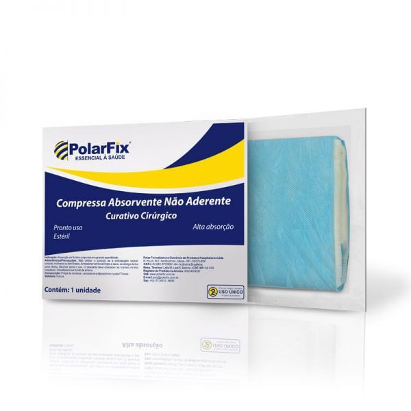 Compressa Gaze Absorvente Não Aderente Polar Fix Menor preço em Compressa Gaze Absorvente Não Aderente Polar Fix