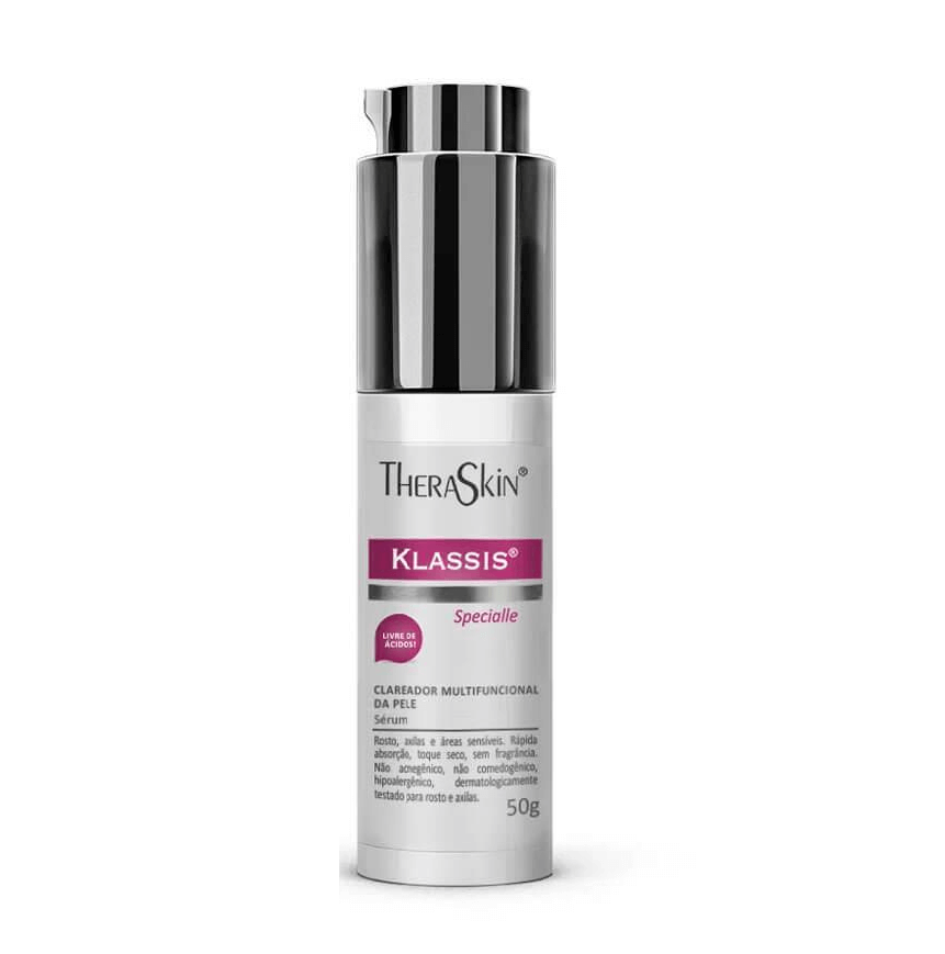 Serum Clareador Facial Theraskin Klassis Specialle 50g Menor preço em Serum Clareador Facial Theraskin Klassis Specialle 50g