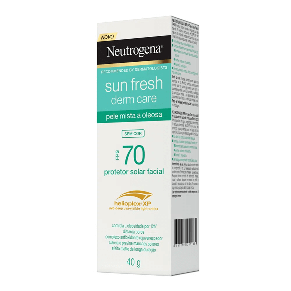 Protetor Solar Neutrogena Sun Fresh Pele Mista a Oleosa FPS 70 40g Menor preço em Protetor Solar Neutrogena Sun Fresh Pele Mista a Oleosa FPS 70 40g