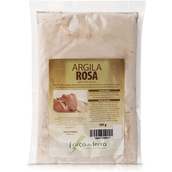 ARGILA ROSA 250G - FORÇA DA TERRA