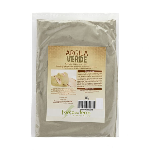 ARGILA VERDE 250G - FORÇA DA TERRA