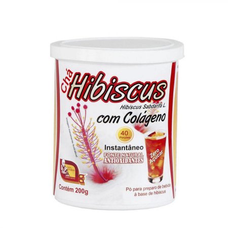 Chá de Hibiscu com Colágeno Zero Açúcar 200g Mosteiro Devakan