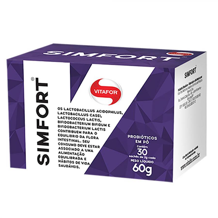 Probiótico Simfort 30 Sachês Vitafor Menor preço em Probiótico Simfort 30 Sachês Vitafor