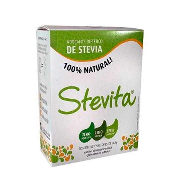 Adoçante Stevia Em Pó Stevita 50 Sachês De 0,6g Menor preço em Adoçante Stevia Em Pó Stevita 50 Sachês De 0,6g