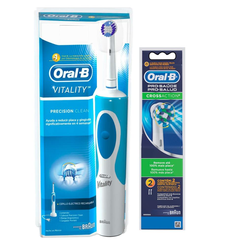 Kit Escova Elétrica Oral-B Vitality D12 220V + Refil Cross Action com 2 unidades é ruim? Kit Escova Elétrica Oral-B Vitality D12 220V + Refil Cross Action com 2 unidades é boa?