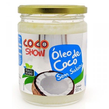 ÓLEO DE COCO SEM SABOR COCO SHOW 500ML COPRA