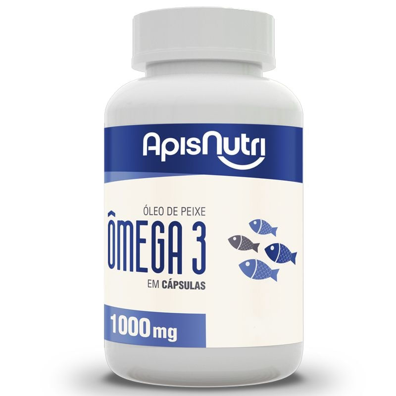 Ômega 3 Óleo de Peixe 1000mg Apisnutri 120 cápsulas Menor preço em Ômega 3 Óleo de Peixe 1000mg Apisnutri 120 cápsulas
