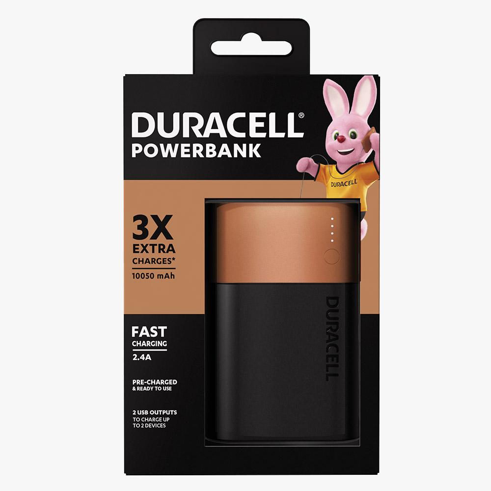 Carregador Duracell Portátil Power Bank 10050 mAh Menor preço em Carregador Duracell Portátil Power Bank 10050 mAh