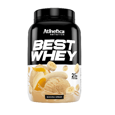 Suplemento Alimentar Best Whey Banana Cream Atlhetica Nutrition com 900g