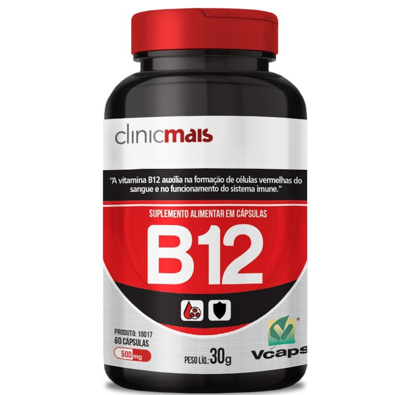 Vitamina B12 500mg Chá Mais 60 cápsulas é boa?
