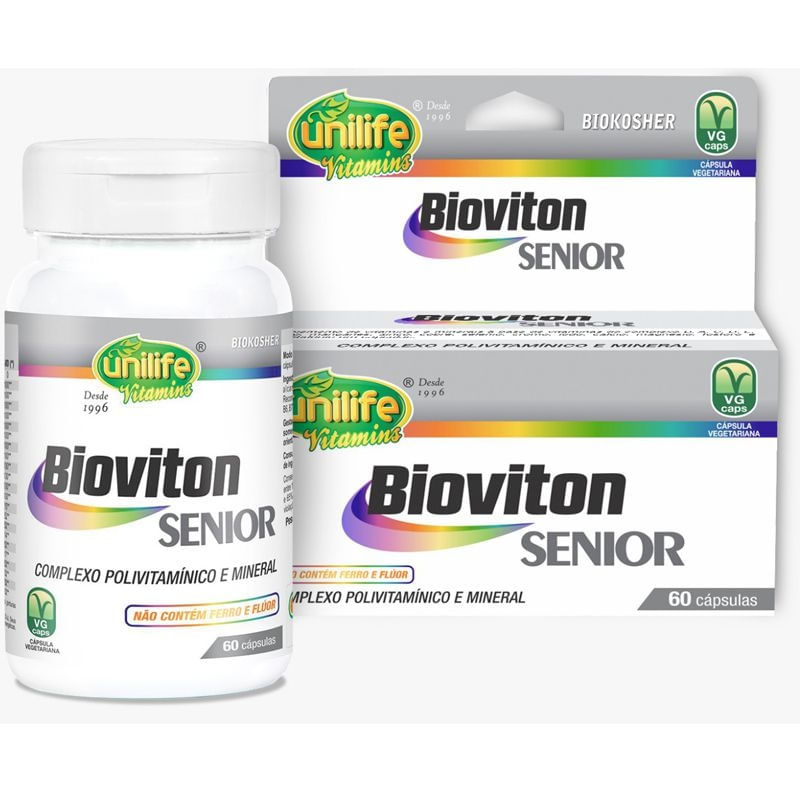 Bioviton SENIOR Complexo Polivitamínico 60 Cápsulas Unilife | Droga Raia