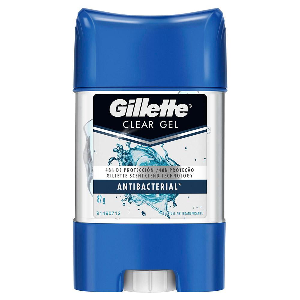 Desodorante Gillette Antitranspirante Clear Gel Antibacterial 82g Menor preço em Desodorante Gillette Antitranspirante Clear Gel Antibacterial 82g