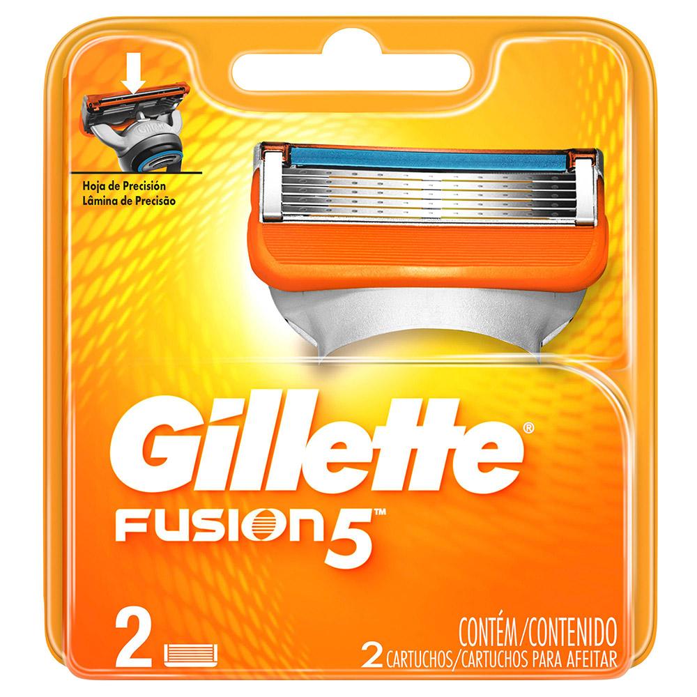 Carga para Aparelho de Barbear Gillette Fusion 5 com 2 unidades Menor preço em Carga para Aparelho de Barbear Gillette Fusion 5 com 2 unidades