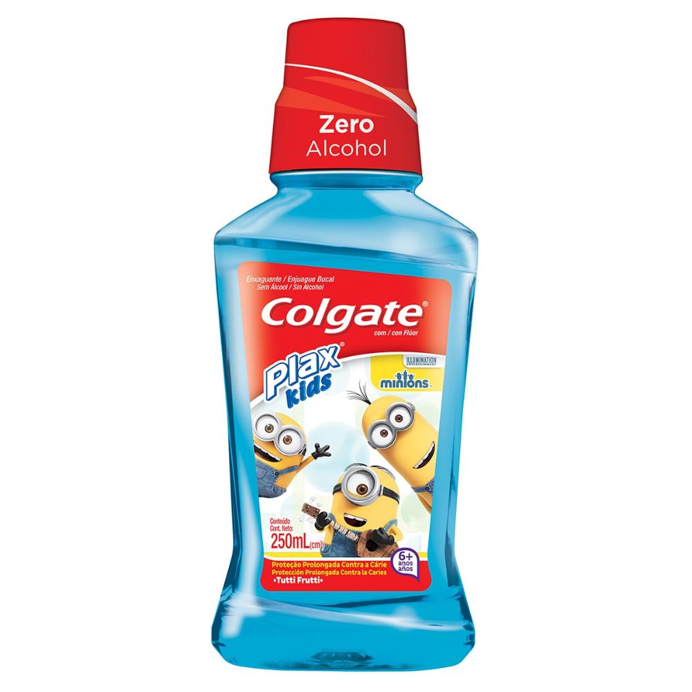 Enxaguante Antisséptico Bucal Colgate Plax Kids Zero Álcool Minions com 250ml Menor preço em Enxaguante Antisséptico Bucal Colgate Plax Kids Zero Álcool Minions com 250ml