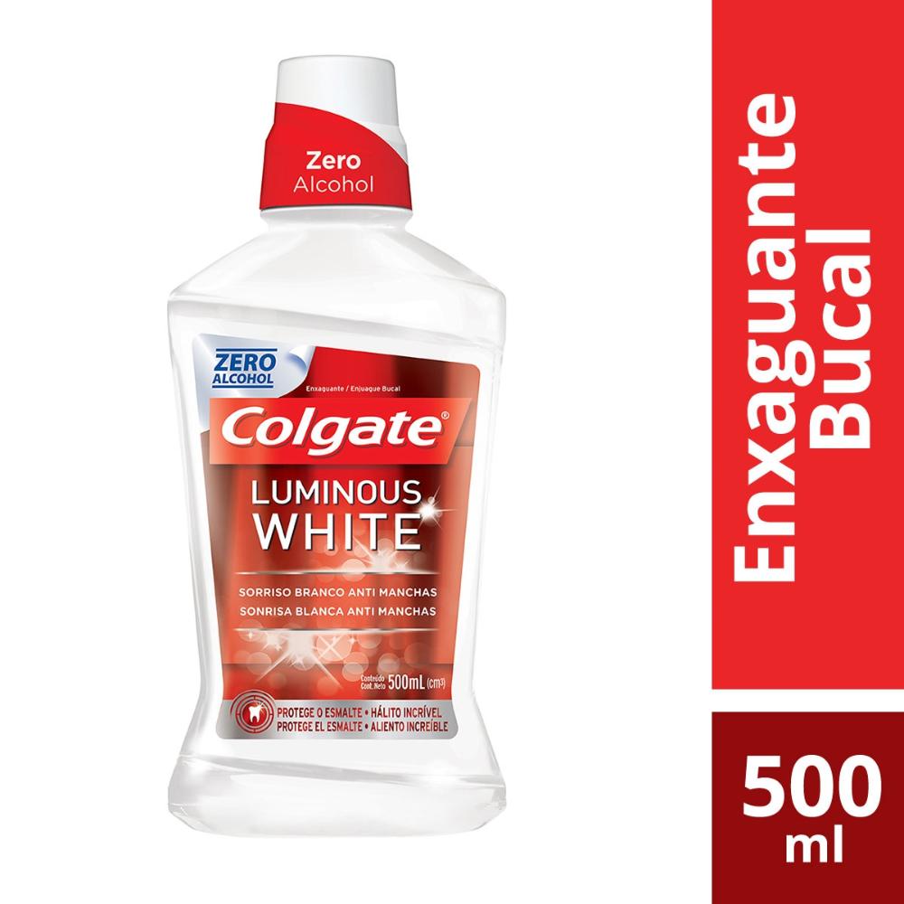 enxaguante colgate luminous white