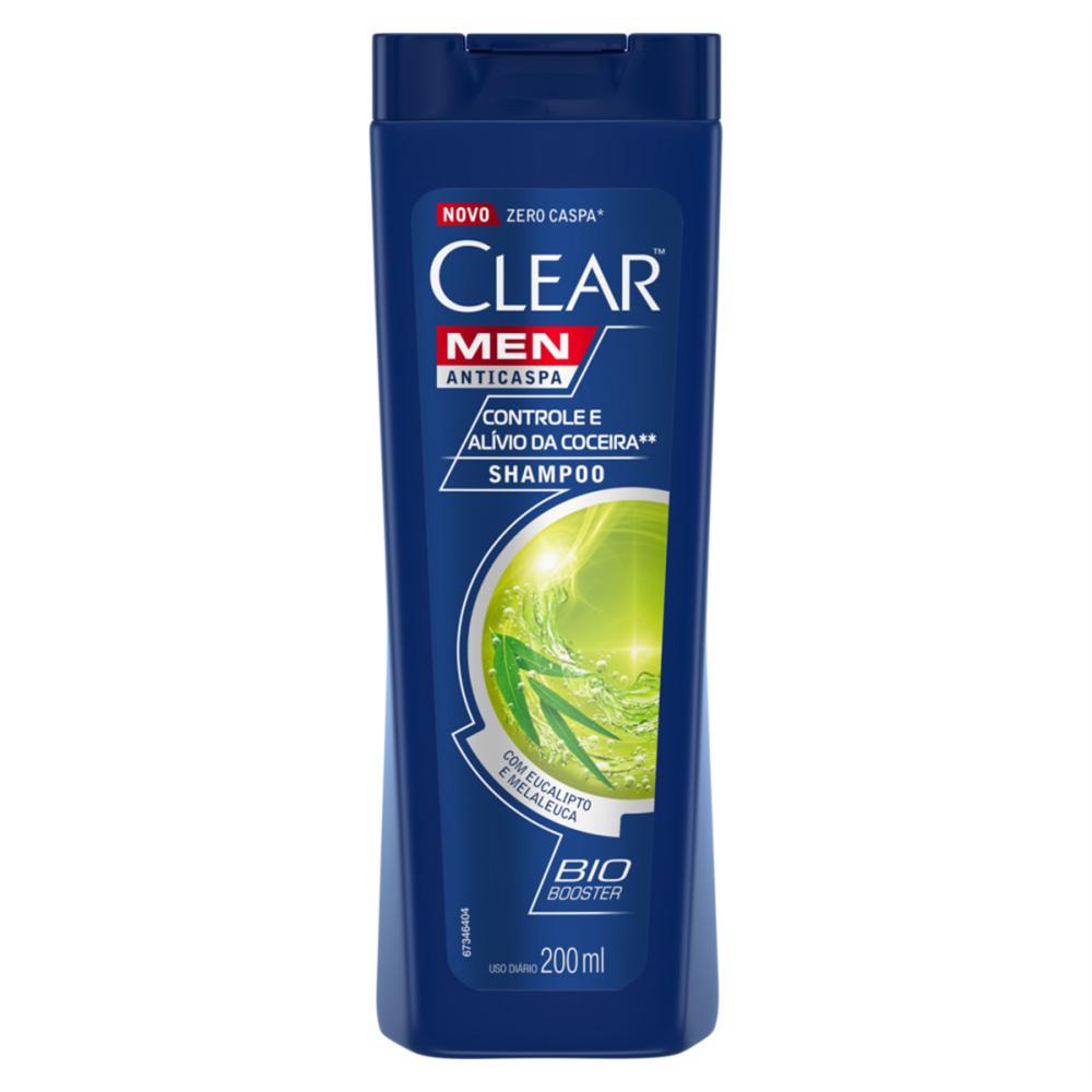 Shampoo Clear Men Anticaspa Controle e Alivio da Coceira 200ml Menor preço em Shampoo Clear Men Anticaspa Controle e Alivio da Coceira 200ml