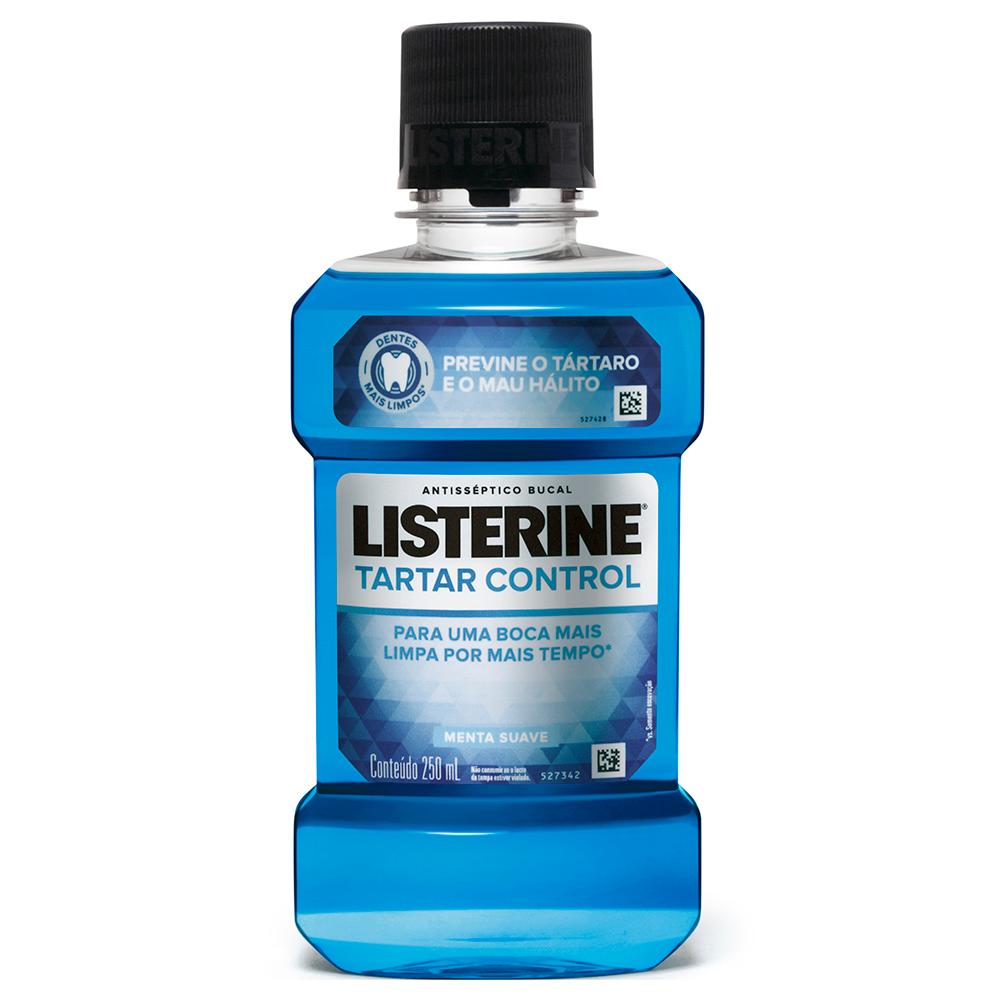 Enxaguante Antisséptico Bucal Listerine Tartar Control com 250ml Menor preço em Enxaguante Antisséptico Bucal Listerine Tartar Control com 250ml