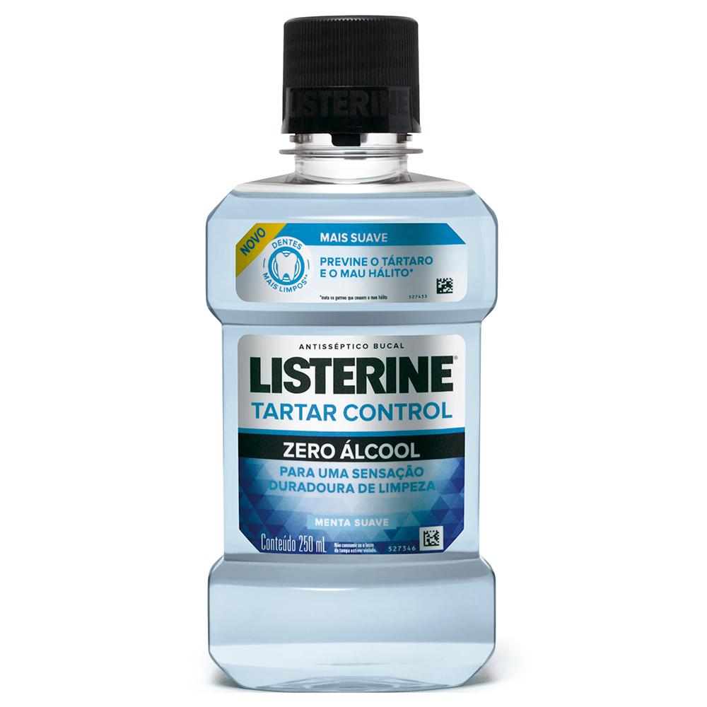 Enxaguante Antisséptico Bucal Listerine Tartar Control Zero Álcool com 250ml Menor preço em Enxaguante Antisséptico Bucal Listerine Tartar Control Zero Álcool com 250ml