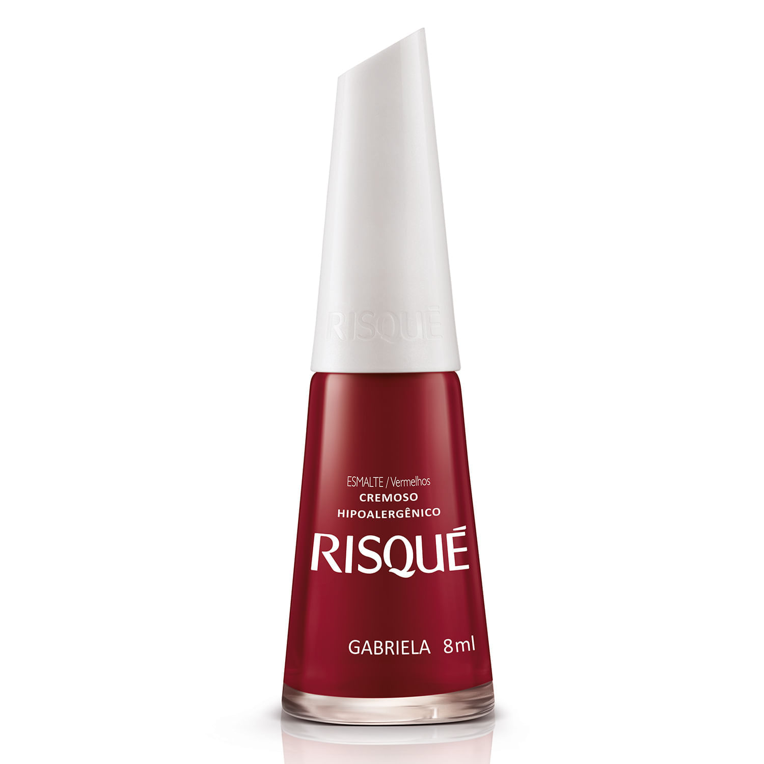 ESMALTE RISQUÉ VERMELHO CREMOSO GABRIELA 8ML