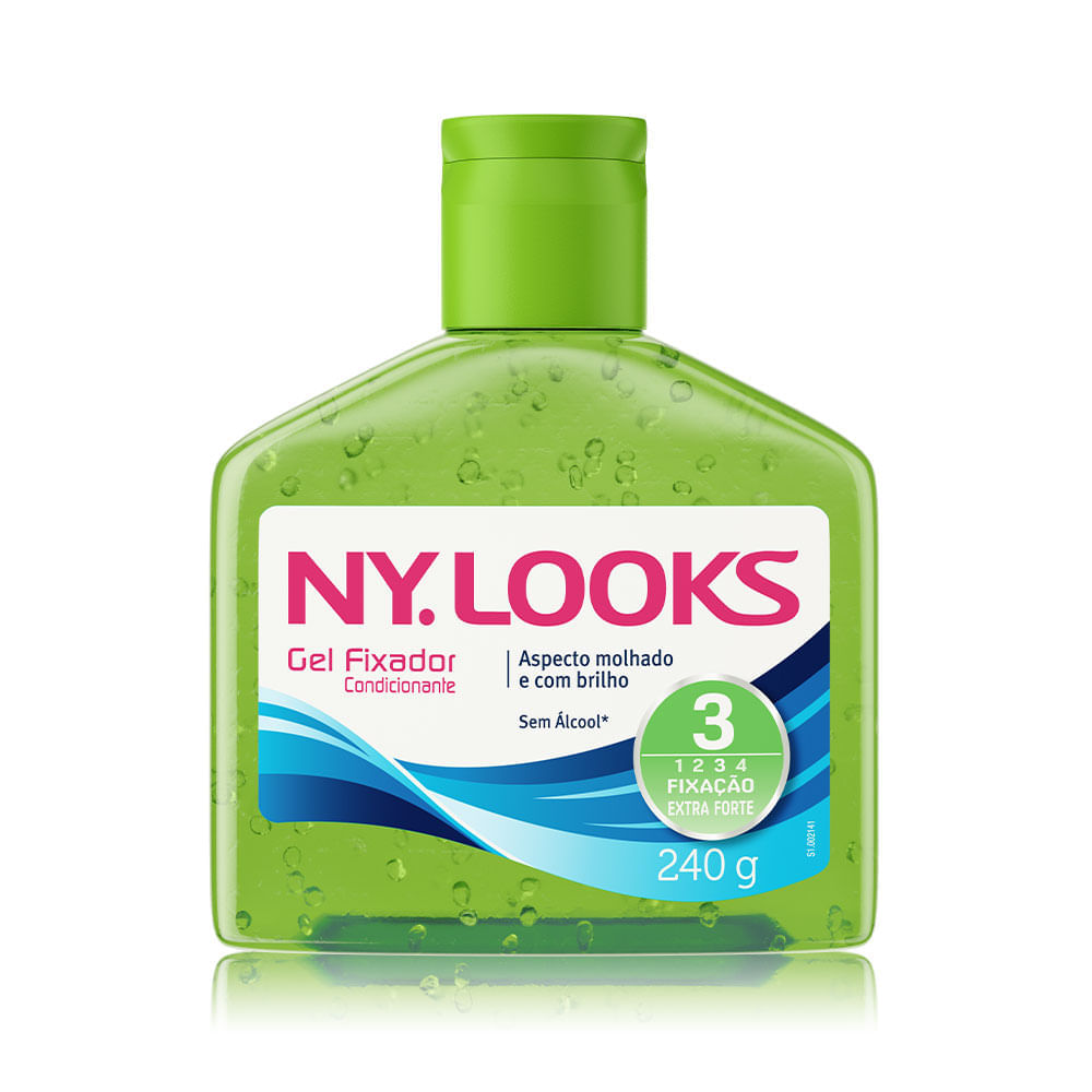 Gel Condicionador Fixador Ny Looks Fator 3 240g Menor preço em Gel Condicionador Fixador Ny Looks Fator 3 240g