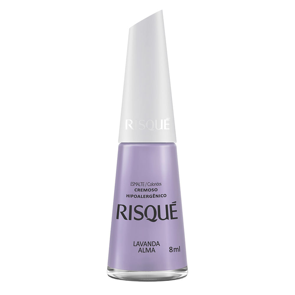 ESMALTE RISQUÉ COLORIDO CREMOSO LAVANDA ALMA 8ML
