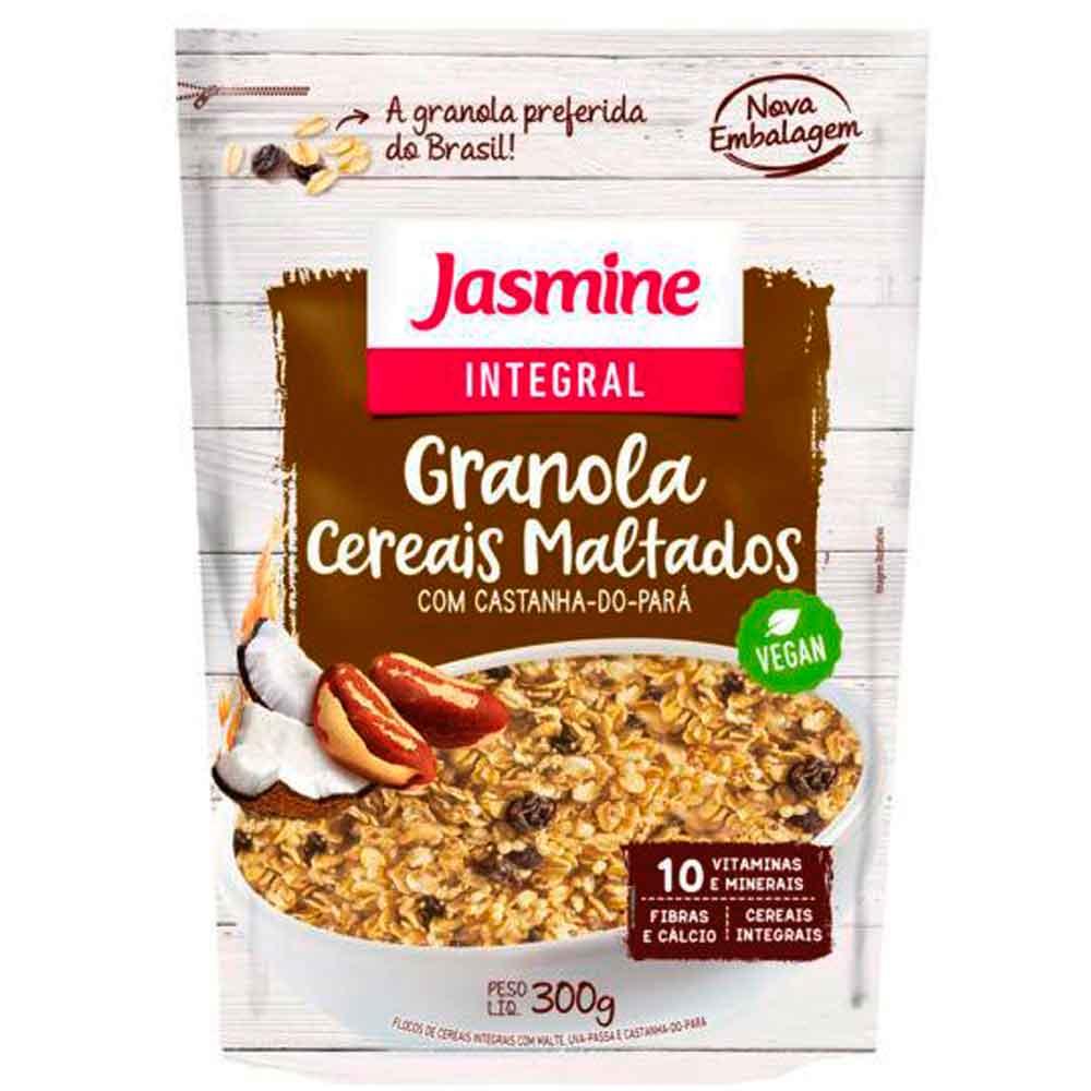 Granola Cereais Maltados Jasmine 300g Menor preço em Granola Cereais Maltados Jasmine 300g
